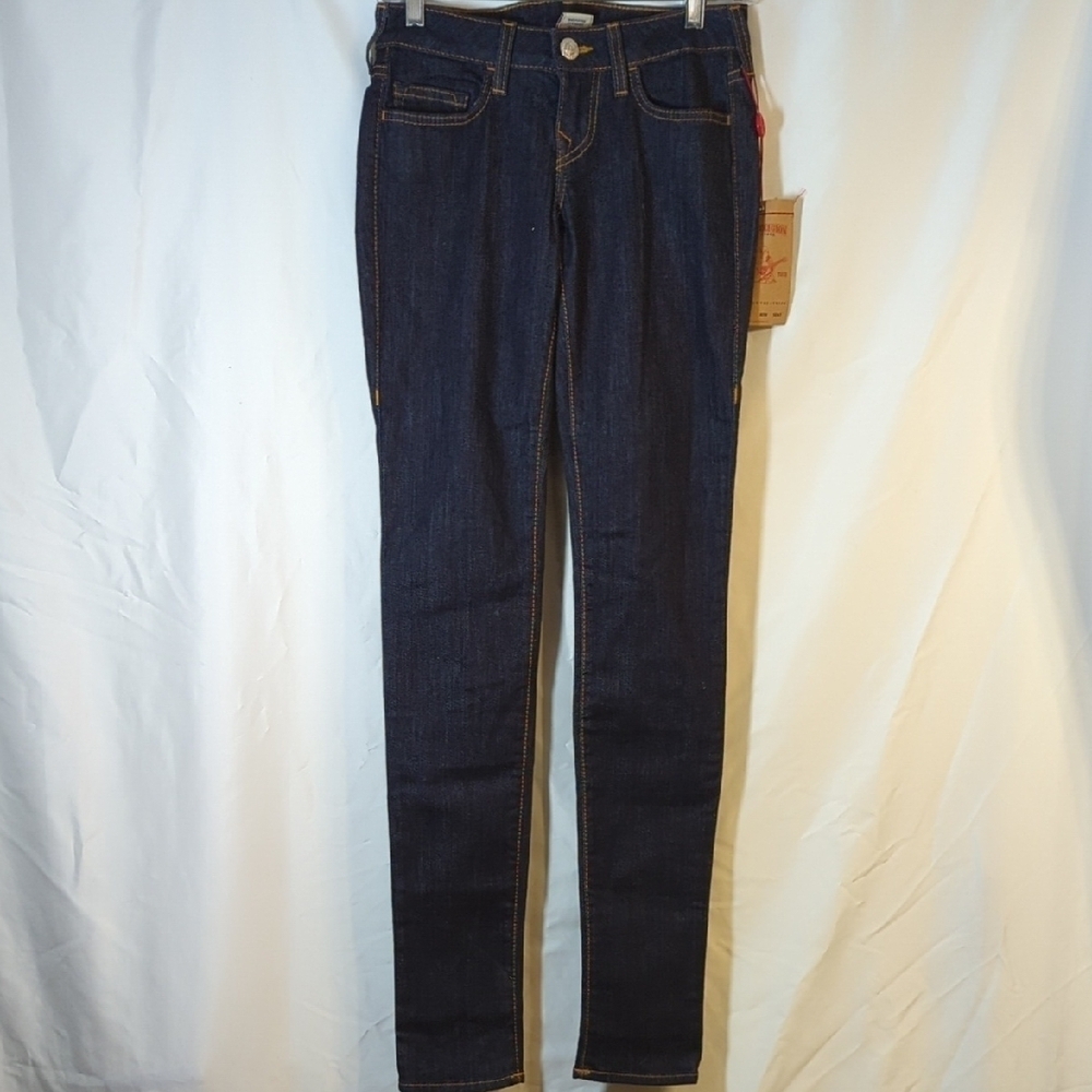 NWT True Religion low rise forsaken Shannon skinny jeans women's size 2 EU 26